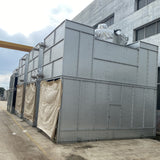 Composite flow closed cooling tower