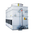 Reverse flow closed cooling tower