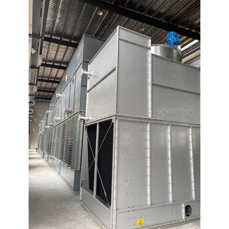 Composite flow closed cooling tower