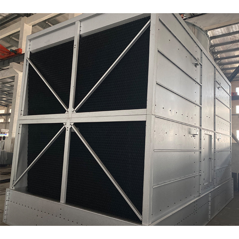 Cross flow open cooling tower