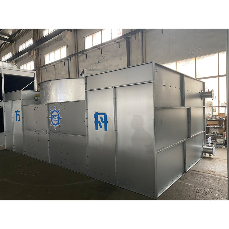 Composite flow closed cooling tower