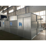 Composite flow closed cooling tower