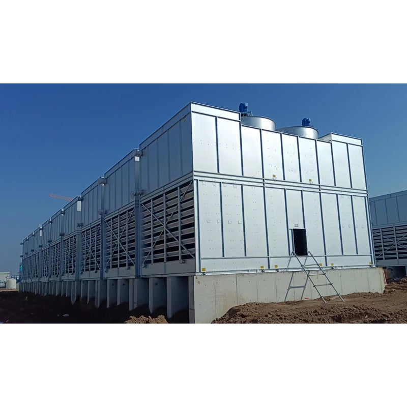 Composite flow closed cooling tower